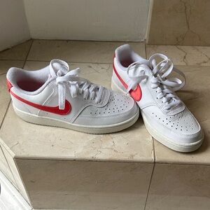 Nike Air Force style shoe red and white